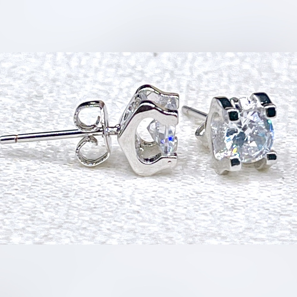 C Shaped Stud Earrings